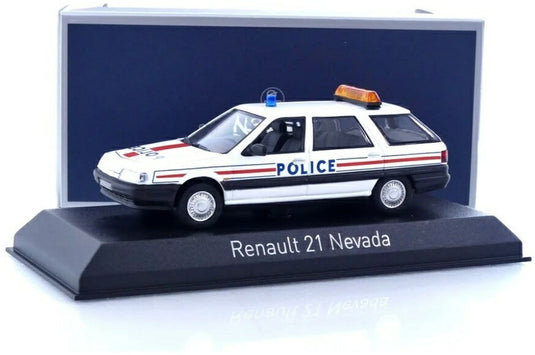 RENAULT 21 Nevada Police Nationale 1989 ルノー ネバダ パトカー / Norev 1/43 ミニカー