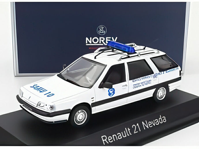 RENAULT R21 ネヴァダ SW ステーションワゴン SAMU 救急車 1991 ホワイト/ Norev 1/43 ミニカー