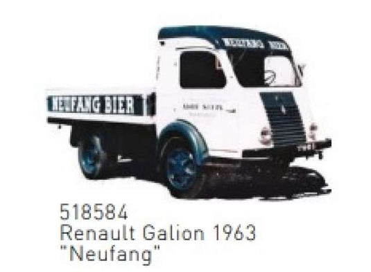 1963 ルノー ガリオン Neufang ホワイト/ブルー/ブラック 働く車 ミニカー / Norev 1/87 ミニカー