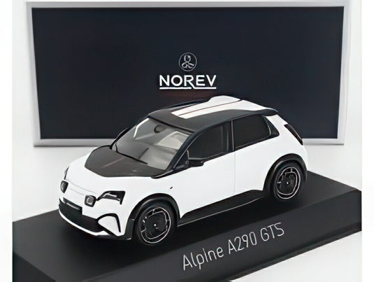 ALPINE A290 GTS 2025 ホワイト ブラック/ Norev 1/43 ミニカー