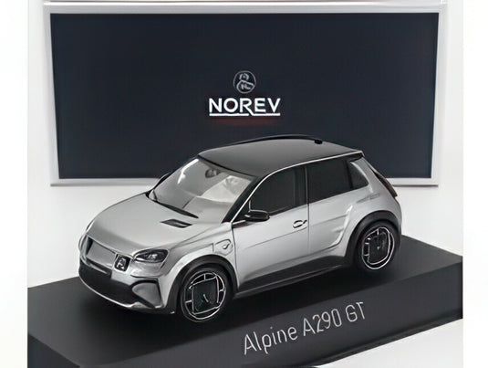 ALPINE A290 GT 2025 トルネードグレー ブラックマット/ Norev 1/43 ミニカー