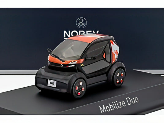 MOBILIZE BENTO DUO 2025 ブラック/オレンジ/ Norev 1/43 ミニカー