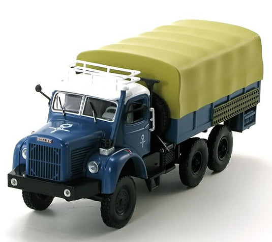 Berliet GBC 8 6x6 Gazelle 1959 ブルー ホワイト / Norev 1/43 ミニカー