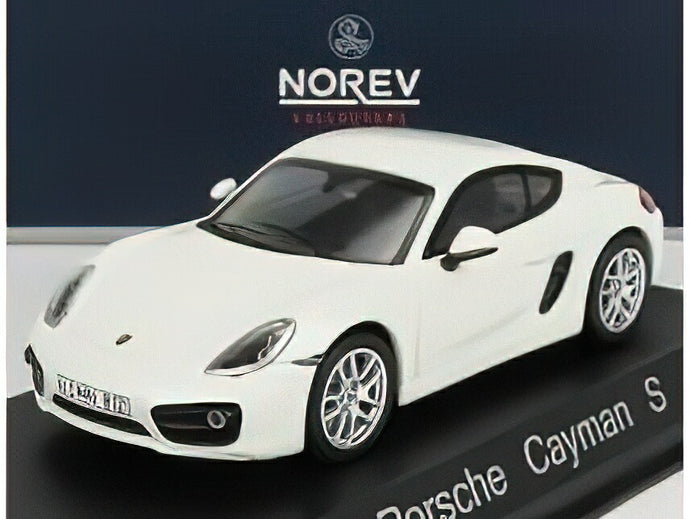 PORSCHE - CAYMAN S COUPE 2013 - WHITE/Norev 1/43ミニカー