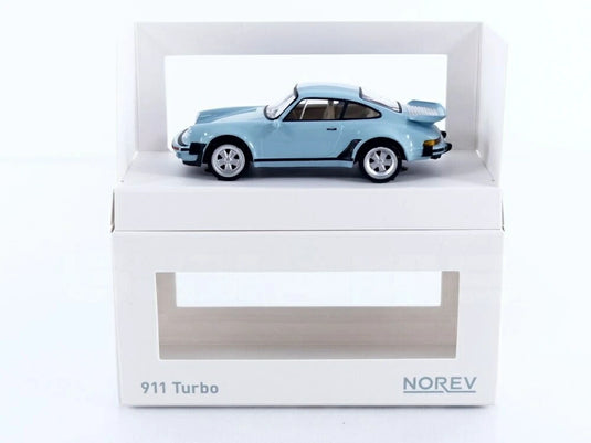 ポルシェ 911 ターボ 1978 ブルー / Norev 1/43 ミニカー