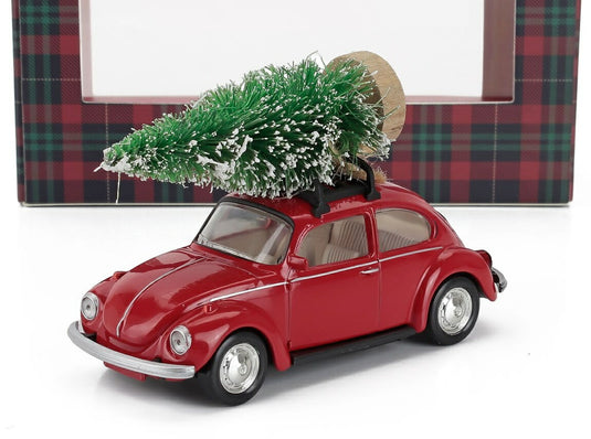 フォルクスワーゲン ビートル カブトムシ クリスマス仕様 1973 レッド / Norev 1/43 ミニカー