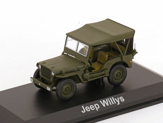 Jeep Willys ソフトトップ オリーブグリーン / Norev 1/43 ミニカー