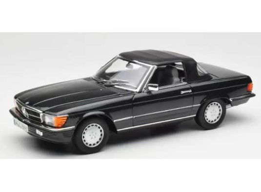 1985-1989 Mercedes Benz 300 SL Convertible (R107), blue-black metallic/Norev 1/18ミニカー