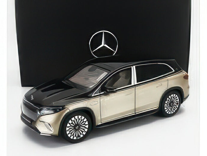 MERCEDES BENZ マイバッハ EQS 680 (Z296) SUV 2024年モデル ゴールド/ブラック/NOREV 1/18ミニカー