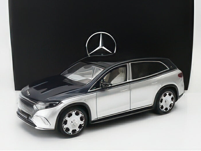 MERCEDES BENZ マイバッハ EQS 680 (Z296) SUV 2024年モデル シルバー/ブルー/NOREV 1/18ミニカー