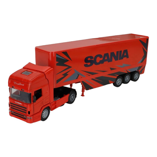 SCANIA- R124/400 TRUCK CASSONATO 2000 - ORANGE BLACK