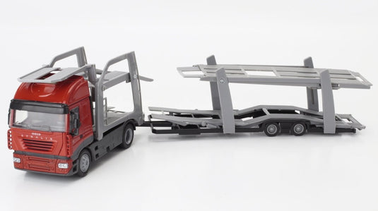 IVECO FIATイヴェコフィアット ストラリス 540 キャリアカー 2009 レッドグレー BISARCA / NEW-RAY 1/43 ミニカー