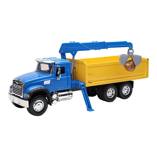 Mackマック Granite Dump Truckダンプトラック with Loading Crane and Roc / NEW-RAY 1/18 模型