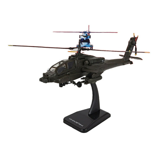 Hughesヒューズ AH-64 Apacheアパッチ ヘリコプター アメリカ陸軍 ミリタリーグリーン / NEW-RAY 1/55 ミニカー ミリタリー模型