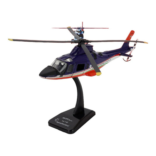 AgustaWestlandアグスタウェストランド A109 Power ヘリコプター Protezione Civile ブルー ホワイト レッド / NEW-RAY 1/43 ミニカー