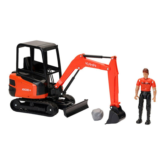 Kubotaクボタ KX030-4 Excavator油圧ショベル Set / NEW-RAY 1/18 模型