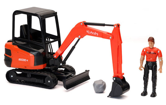 Kubotaクボタ KX030-4 Excavator油圧ショベル Set セット / NEW-RAY 1/18 模型
