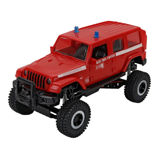 Jeepジープ サハラ オフロード VIGILI DEL FUOCO 2019 レッド ホワイト 消防車仕様 / NEW-RAY 1/18 ミニカー