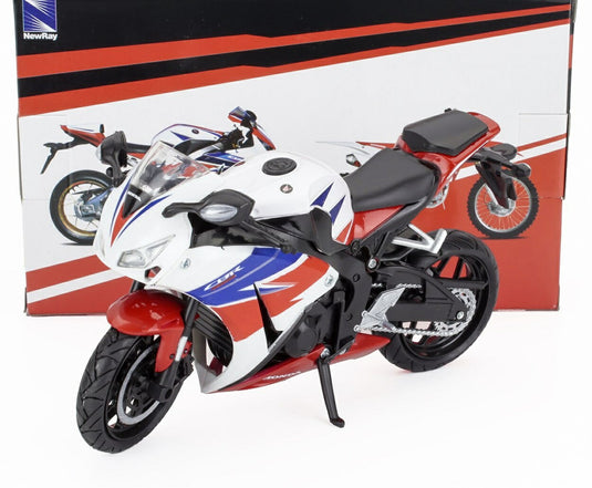 Hondaホンダ CBR 1000RR 2007 ホワイト/レッド/ブラック / NEW-RAY 1/12 ミニカー バイク模型