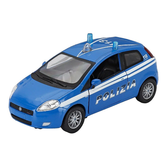 Fiatフィアット Grande Punto グランデプント Polizia ポリス 2006 ライトブルー / NEW-RAY 1/24 ミニカー