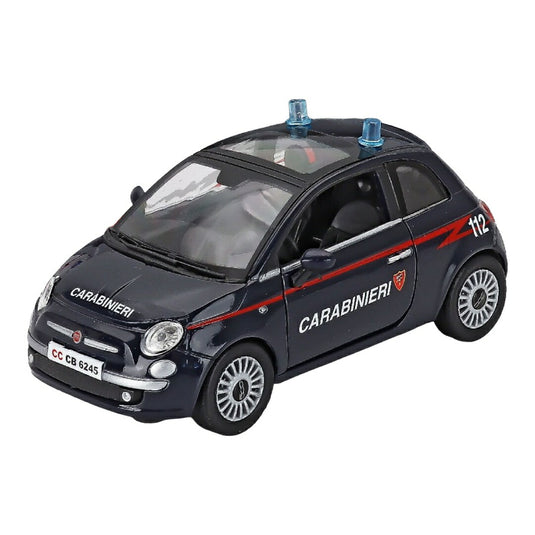 Fiatフィアット 500 Carabinieri カラビニエリ 警察車両 2007 ダークブルー / NEW-RAY 1/24 ミニカー