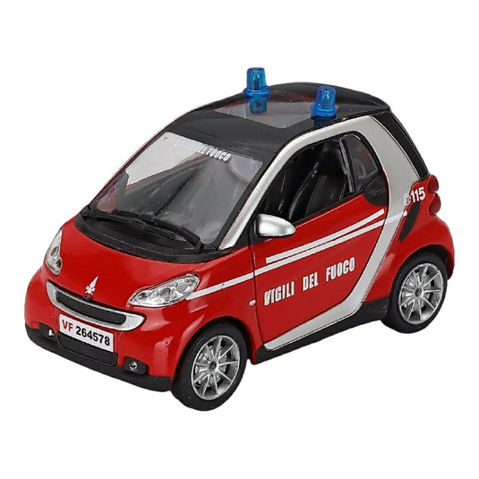 Smartスマート Fortwoフォーツー VIGILI DEL FUOCO 2007 レッド ホワイト 消防車仕様 / NEW-RAY 1/24 ミニカー