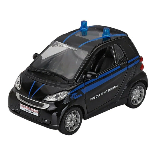 Smartスマート Fortwo フォーツー Polizia Penitenziaria イタリア刑務所警察 2007 ブラック / NEW-RAY 1/24 ミニカー