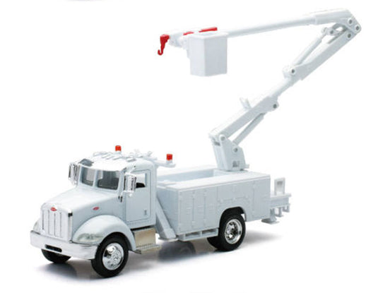 Peterbiltピータービルト 335 Utility Truck in White / NEW-RAY 1/43 模型