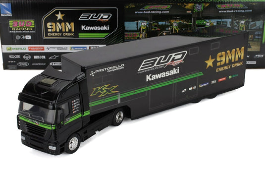 IVECO FIAT- STRALIS 540 TRUCK TEAM KAWASAKI BUD RACING BIKE CROSS TRANSPORTER 2009 - BLACK
