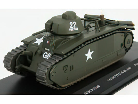 RENAULT B1 BIS TANK FRANCE 1945 MILITARY GREEN/ODEON 1/43ミニカー