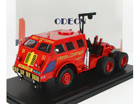 PACIFIC TANK M26 TRACTOR TRUCK 3-ASSI F.MAYER & COURTEAUX 1944 RED/ODEON 1/43ミニカー