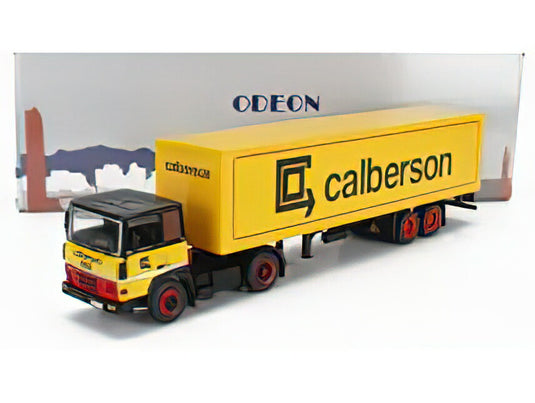 BERLIET TR280 TRUCK TELONATO CALBERSON 1978 YELLOW BLACK RED/ODEON 1/43ミニカー