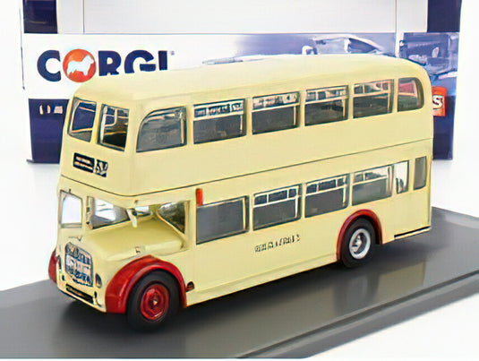 BRISTOL LODEKKA FS68 AUTOBUS WILTS AND DORSET 38A SALISBURY LIMITED STOP 1956 CREAM RED/CORGI 1/76ミニカー