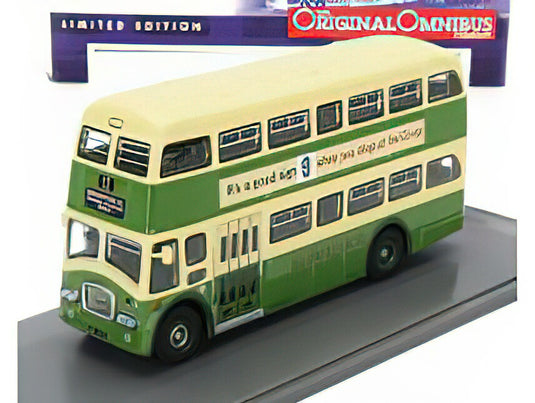 LEYLAND PD3 AUTOBUS QUEEN MARY 1970 GREEN CREAM/CORGI 1/76ミニカー