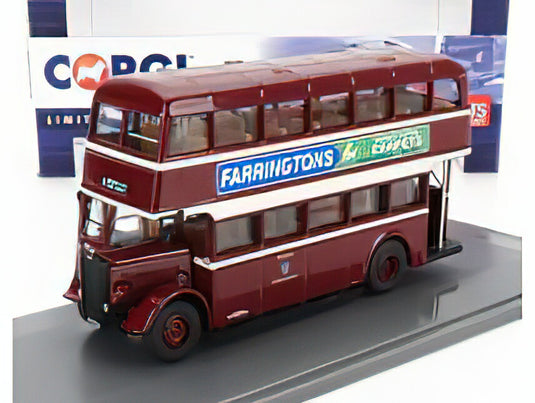 GUY UTILITY AUTOBUS BURTON CORPORATION 6 ANGLESEY 1960 RED CREAM/CORGI 1/76ミニカー