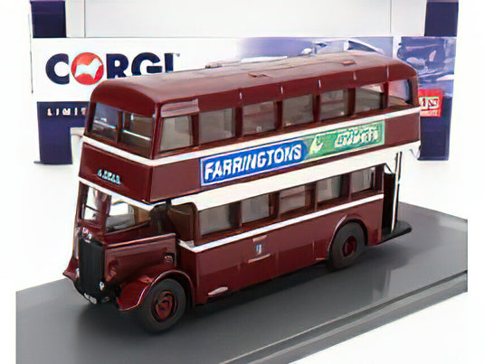 GUY UTILITY AUTOBUS BURTON CORPORATION 6 CALAIS 1960 RED CREAM/CORGI 1/76ミニカー