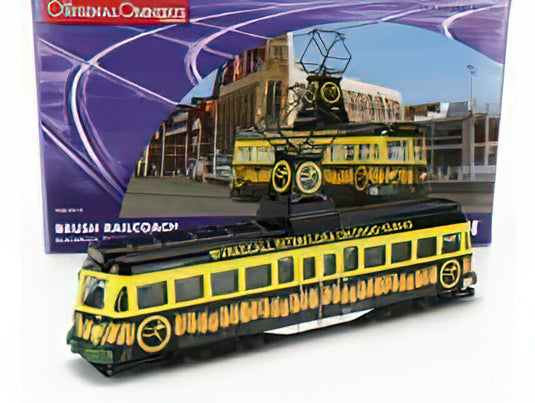 TRAM BRUSH RAILCOACH BLACKPOOL TRANSPORT INTERFLORA 1970 YELLOW BLACK/CORGI 1/76ミニカー