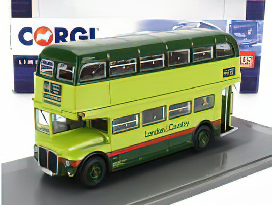 AEC RM AUTOBUS LONDON & COUNTRY 414 LEATHERHEAD 1960 2 TONE GREEN/CORGI 1/76ミニカー