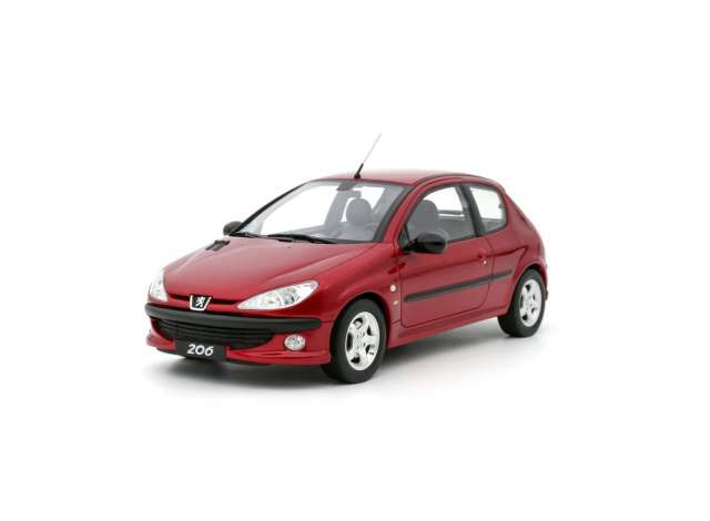 1999 Peugeot 206 S16 レジンシリーズ rouge lucifer EKQ/OTTO 1/18ミニカー 2000台限定