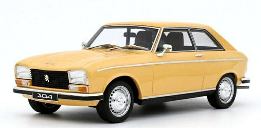 【予約】2026年発売予定PEUGEOTプジョー 304 S クーペ 1972 イエロー / OTTO-MOBILE 1/18 ミニカー