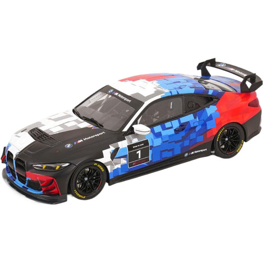 BMW M4 GT4 Coupeクーペ 2024 ホワイト ブルー レッド ブラック 限定999台 / OTTO 1/18 ミニカー