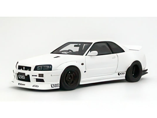 【予約】12月以降発売予定NISSAN SKYLINE GT-R (BNR34) BY KRC 2019 ホワイト/ OTTO 1/18 ミニカー