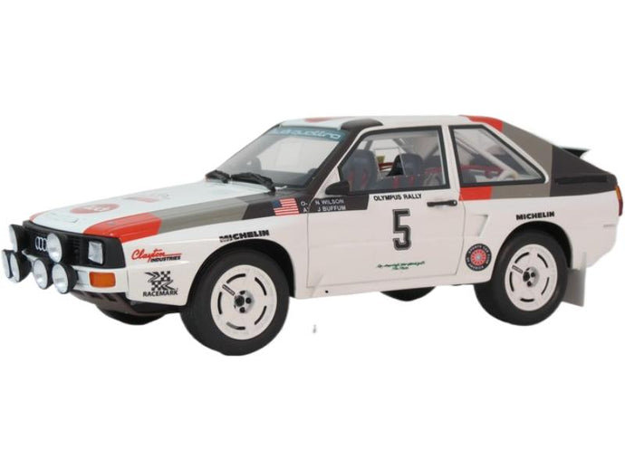 Audi Sport Quattro No.5 オリンパスラリー Buffum Wilson 1986 限定999個/ OTTO 1/18 ミニカー