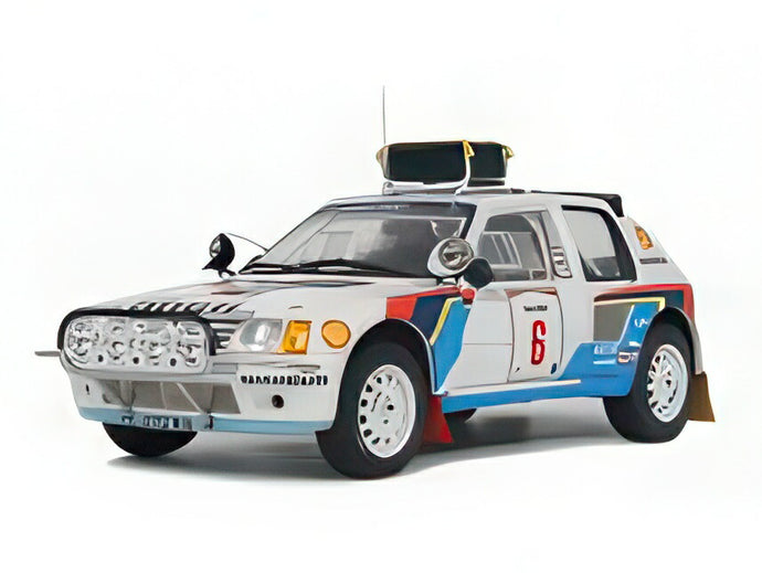 【予約】12月以降発売予定PEUGEOT 205 T16 (ナイトバージョン) N 6 ラリー サファリ 1985 ティモ・サロネン セッポ・ハルヤンネ ホワイト ブルー レッド/ OTTO 1/18 ミニカー