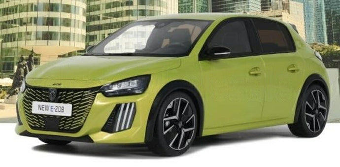 【予約】2026年発売予定PEUGEOT E-208 GT 2024 イエローメタリック/ OTTO 1/18 999台限定ミニカー