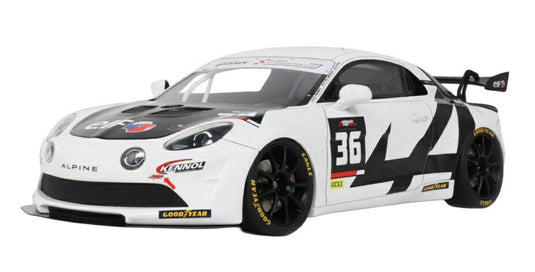 【予約】2026年発売予定RENAULT アルピーヌ A110 GT4 #36 エンデュランスカップ 2024 ホワイト/ブラック / OTTO 1/18 ミニカー