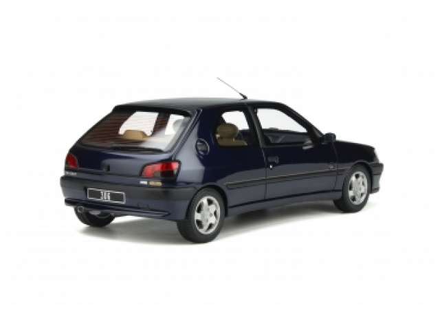 ギャラリービューアに画像をロードする, 1995 Peugeot 306 Eden Park レジンシリーズ blue d&#39;Arabie/OTTO 1/18ミニカー 3000台限定
