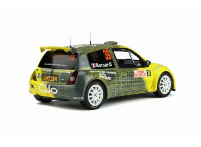 ギャラリービューアに画像をロードする, 2004 Renault Clio 2 Super 1600 レジンシリーズ grey/yellow/OTTO 1/18ミニカー 3000台限定
