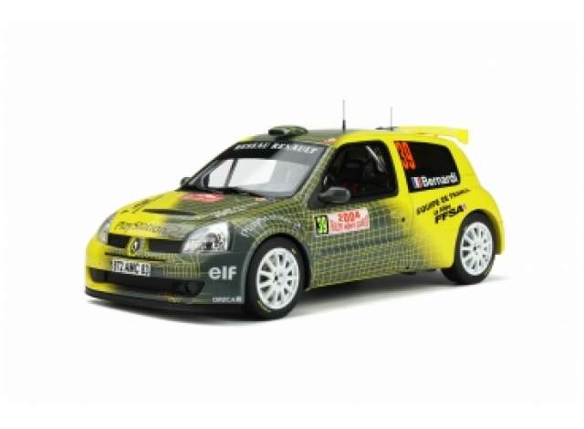 ギャラリービューアに画像をロードする, 2004 Renault Clio 2 Super 1600 レジンシリーズ grey/yellow/OTTO 1/18ミニカー 3000台限定
