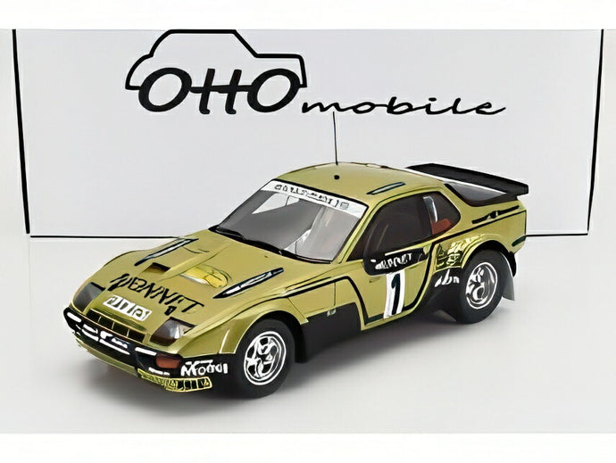 PORSCHE 924 カレラ GTS N 1 優勝 ラリーヘッセン 1981 ヴァルター・ロール クリスチャン・ガイストドルファー ゴールドブラック/OTTO 1/18ミニカー 2000台限定